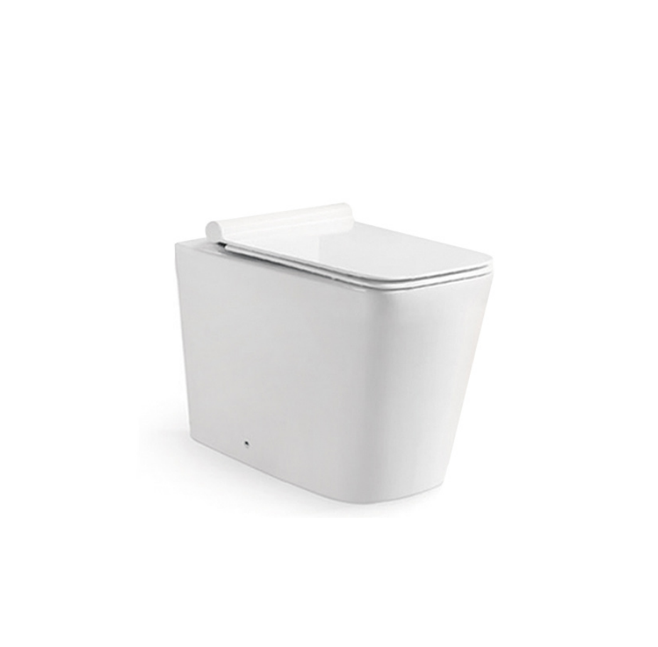 RIO Back to Wall Square Bidet Pan (UF Seat Cover) Brit Ocean Bathrooms