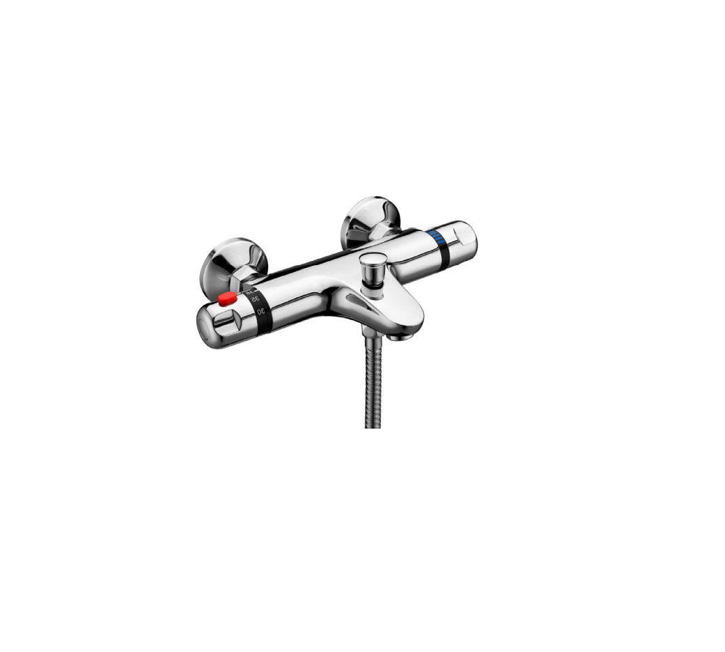 KINGBATH™ Round Thermostatic Exposed Shower Bar Valve Mixer Tap Faucet For Bathroom Matt Black Wall Mounted With G1/2" Bottom Outlet 38°C Safety Lock Anti Burns Solid Brass - View #7