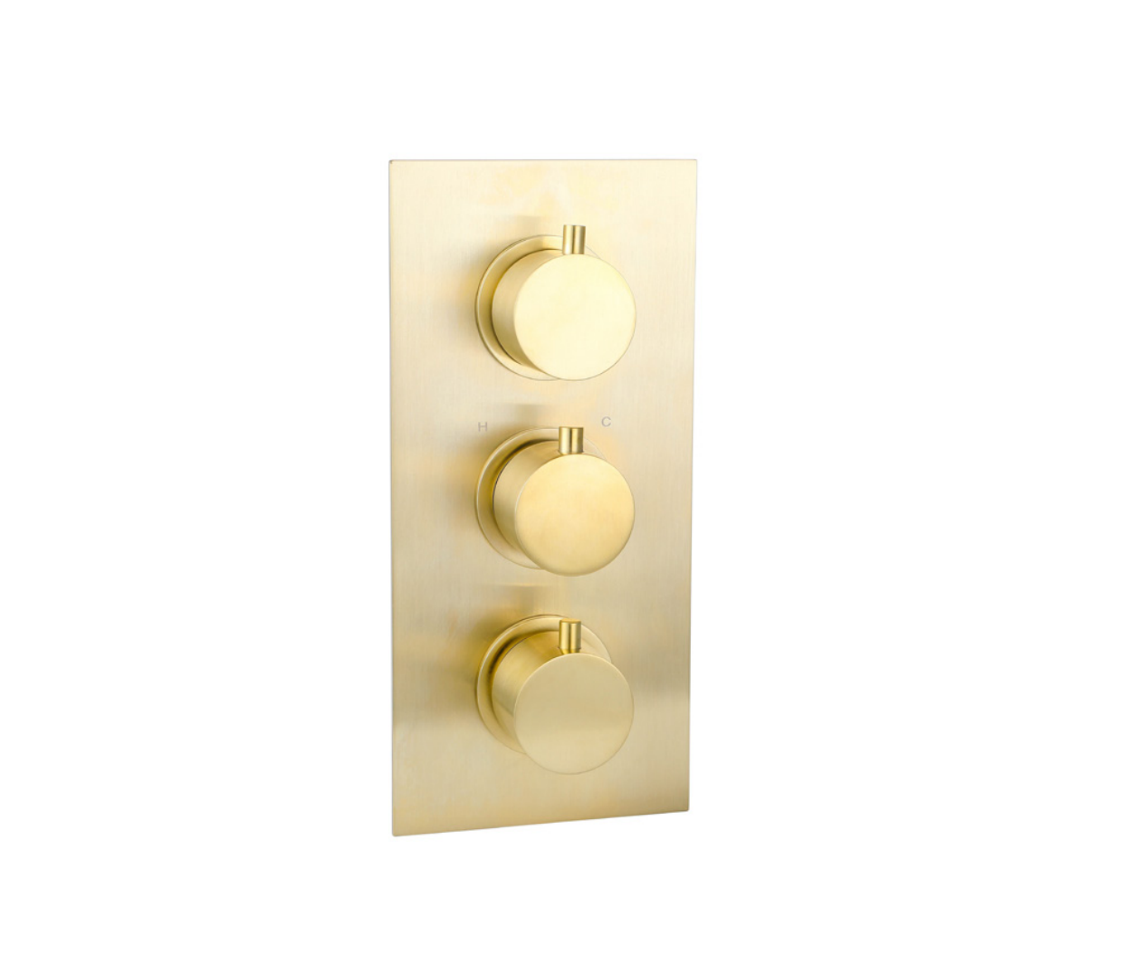 TREVISO (2 Outlets) Thermostatic Concealed Shower Mixer- BRUSHED GOLD ...