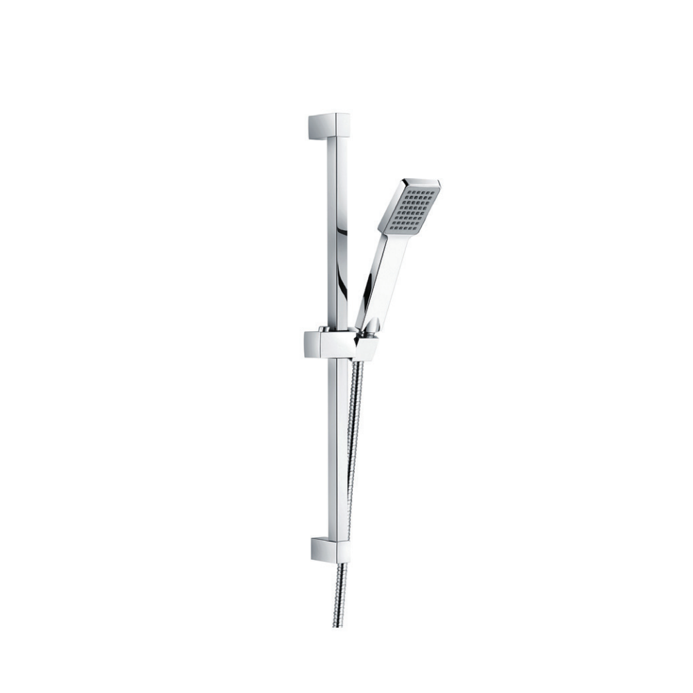 Square HAND SHOWER & RAIL KIT (Single Function) Brit Ocean Bathrooms